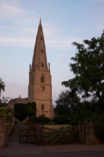 The church in Olney in England.
